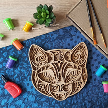 Cargar imagen en el visor de la galería, Kit Cara de Gato Mandala
