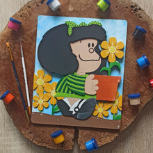 Cargar imagen en el visor de la galería, Fanart Mafalda flor amarilla
