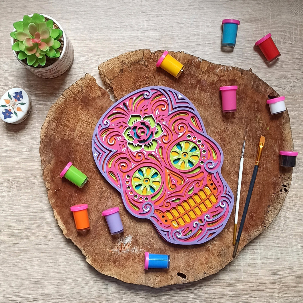 catrina decorativa en capas